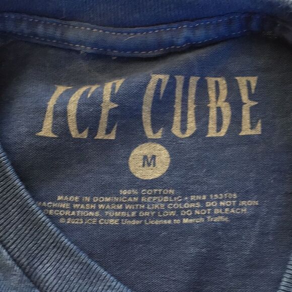 Ice Cube It Was a Good Day Retro Blue Short Sleeve T-shirt Sz Medium Unisex - Picture 8 of 10